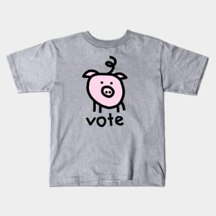 Vote Political Pig Kids T-Shirt